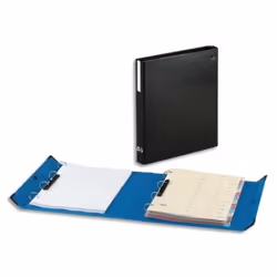 Arianex IN40D02, A4, Carton, PVC, Noir, 8 cm, 310 mm, 80 mm