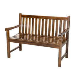 Banc De Jardin En Teck Huilé troxi 120cm Naturel - Paris Prix Marron