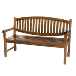 Banc De Jardin En Teck Huilé troxi 150cm Naturel - Paris Prix Marron