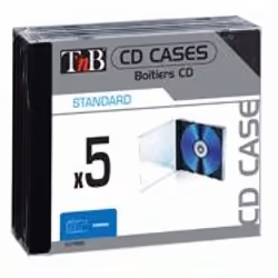 T'nB CDTR05 étui disque optique 5 disques Transparent
