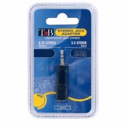 T'nB ADA3, 3.5mm, 6,35 mm, Noir