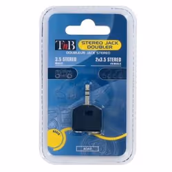 T'nB ADA5, 3.5mm, 2 x 3.5mm, Noir