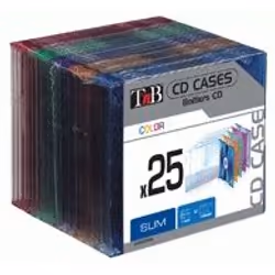 T'nB CDTCF25SL étui disque optique 25 disques Multicolore