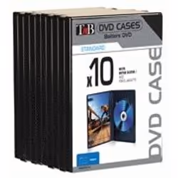 T'nB BINODVD10 étui disque optique 10 disques Noir