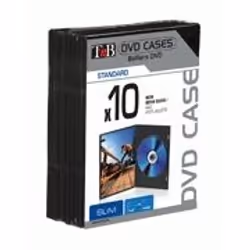 T'nB BINODVD10SL étui disque optique 10 disques Noir
