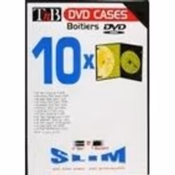 T'nB BINODVD10SL étui disque optique 10 disques Noir