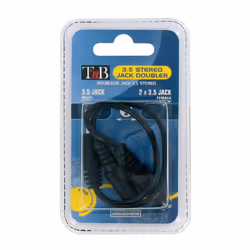T'nB ADAU034996 câble audio 0,2 m 3,5mm 2 x 3.5mm Noir