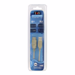 T'nB CIUSAMAF37928, 1,8 m, USB A, USB A, USB 1.1, Mâle/Femelle, Blanc