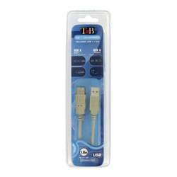 T'nB CIUSAMAF37928 câble USB 1,8 m USB 1.1 USB A Blanc