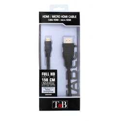 T'nB CBMHDMI câble HDMI 1,5 m HDMI Type A (Standard) HDMI Type D (Micro) Noir