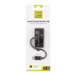 T'nB CRUSB1 lecteur de carte mémoire USB Noir