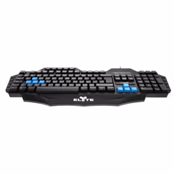 T'nB Elyte Clavier Gaming Blackbird, Taille réelle (100 %), Avec fil, USB, Clavier à membrane, AZERTY, Noir