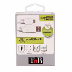 TNB Câble USB micro USB plat 0.3m