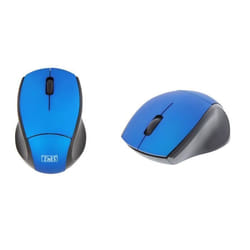 TnB Souris optique sans fil ultra mini recepteur USB 2,4 GHz - Bleue