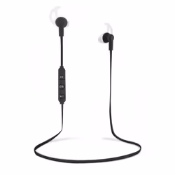 T'nB Ecouteurs Bluetooth Noirs Flat, Sans fil, 20 - 20000 Hz, Casque, Noir