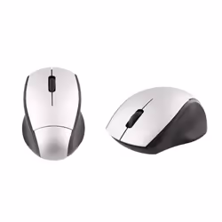 T'nB Souris Sans Fil MM240 Grise, Ambidextre, Optique, RF sans fil, 1000 DPI, Gris, Blanc