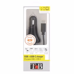 T'nB Chargeur Voiture Cable USB-C