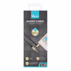 T'nB JACKLUX2 câble audio 1,1 m 3,5mm Noir, Or