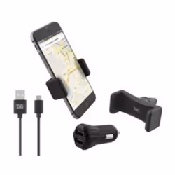 T'nB PHONEPACK2, Auto, CC, 1 m, Noir