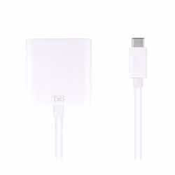 T'nB TCVGA câble vidéo et adaptateur USB Type-C VGA (D-Sub) Blanc