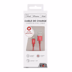 T'nB CBLIGHT5RD câble Lightning 2 m Rouge