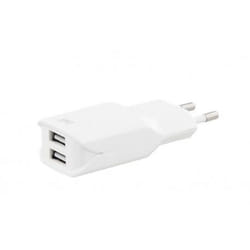 Chargeur secteur - [MARQUE] - 2 USB 24A - Charge rapide pour Tablettes Smartphones lecteur MP3