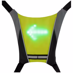 T'nB UMLEDBAG, Gilet, Réflecteurs et LEDs, Noir, Jaune, Adulte, Taille unique, Lithium-Ion (Li-Ion)