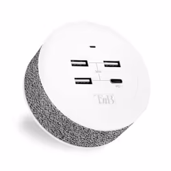 Station de charge - TNB - ICONIQ - USB-C PD 18W - USB 2.4A - Gris/Blanc
