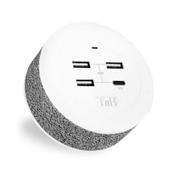 Station de charge - TNB - ICONIQ - USB-C PD 18W - USB 2.4A - Gris/Blanc
