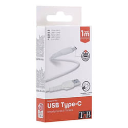 T'nB TCUSB01WH câble USB 1 m USB C USB A Blanc