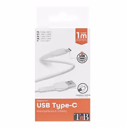 T'nB TCUSB01WH câble USB 1 m USB C USB A Blanc
