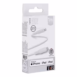 T'nB CBLTC01WH câble Lightning 1 m Blanc - Vue supplémentaire 4