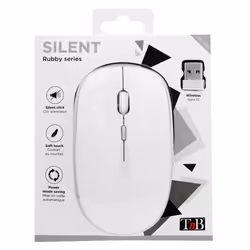 T'nB Souris sans fil silent click RUBBY blanche