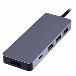T'nB HUBALU6 station d'accueil USB 3.2 Gen 1 (3.1 Gen 1) Type-C Gris