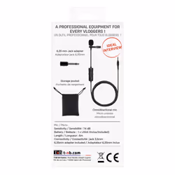 T'nB INLAPMIC2 microphone Noir Microphone à clipser