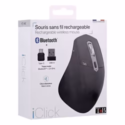 T'nB MWBTPOWER3 souris Universel Gauche RF Wireless + USB Type-C 2400 DPI - Vue supplémentaire 9
