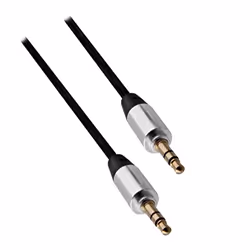 T'nB JACK 3,5MM M/M 3M (ARGENT/NOIR) câble audio