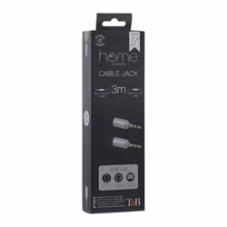 T'nB JACK 3,5MM M/M 3M (ARGENT/NOIR) câble audio