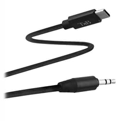 Câble audio - TNB - USB-C vers Jack 3.5mm - Nylon tressé - 1m20 - Noir