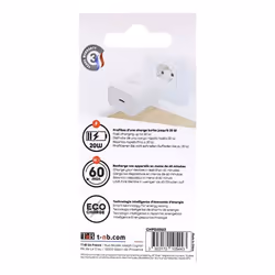 T'nB CHPD20W2 chargeur d'appareils mobiles Universel Blanc Secteur Intérieure - Vue supplémentaire 7