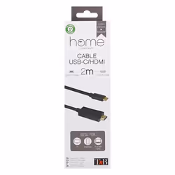 T'nB TCHDMI2 câble HDMI 2 m HDMI Type A (Standard) USB Type-C Noir