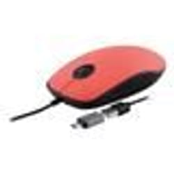 Souris filaire - TNB - SUNSET - USB-A et USB-C - Design slim - Couleur corail pastel