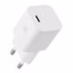 Chargeur secteur USB-C Power Delivery 20W - TnB - Blanc - Technologie Power Delivery