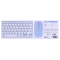 T'nB KBCOLORBL clavier Souris incluse Bluetooth AZERTY Français Bleu, Gris - Vue supplémentaire 11