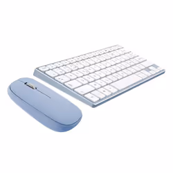 T'nB KBCOLORBL clavier Souris incluse Bluetooth AZERTY Français Bleu, Gris