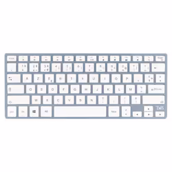 T'nB KBCOLORBL clavier Souris incluse Bluetooth AZERTY Français Bleu, Gris