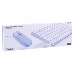 T'nB KBCOLORBL clavier Souris incluse Bluetooth AZERTY Français Bleu, Gris - Vue supplémentaire 9