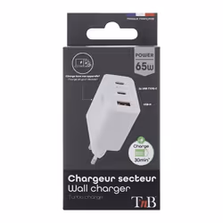 T'nB CHGAN65W chargeur d'appareils mobiles Universel Blanc Secteur Charge rapide - Vue supplémentaire 7