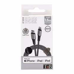 T'nB CBLTCLTD câble Lightning 1,5 m Noir, Gris - Vue supplémentaire 7