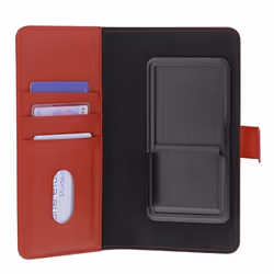 Étui folio universel - TNB - SLIDER XXL - Bordeaux - Compatible Smartphones 6.5 - Simili cuir
